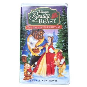 Beauty and the Beast: The Enchanted Christmas VHS (1997)Disney w/Collector Stamp